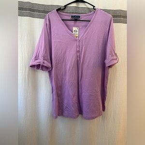 Karen Scott Women's Purple Top